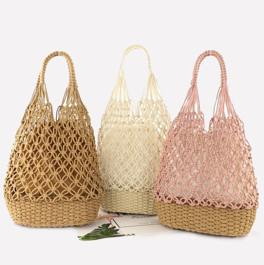 Sac de plage macramé