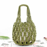 Sac en corde macramé