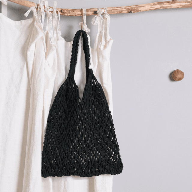 Sac filet en macramé
