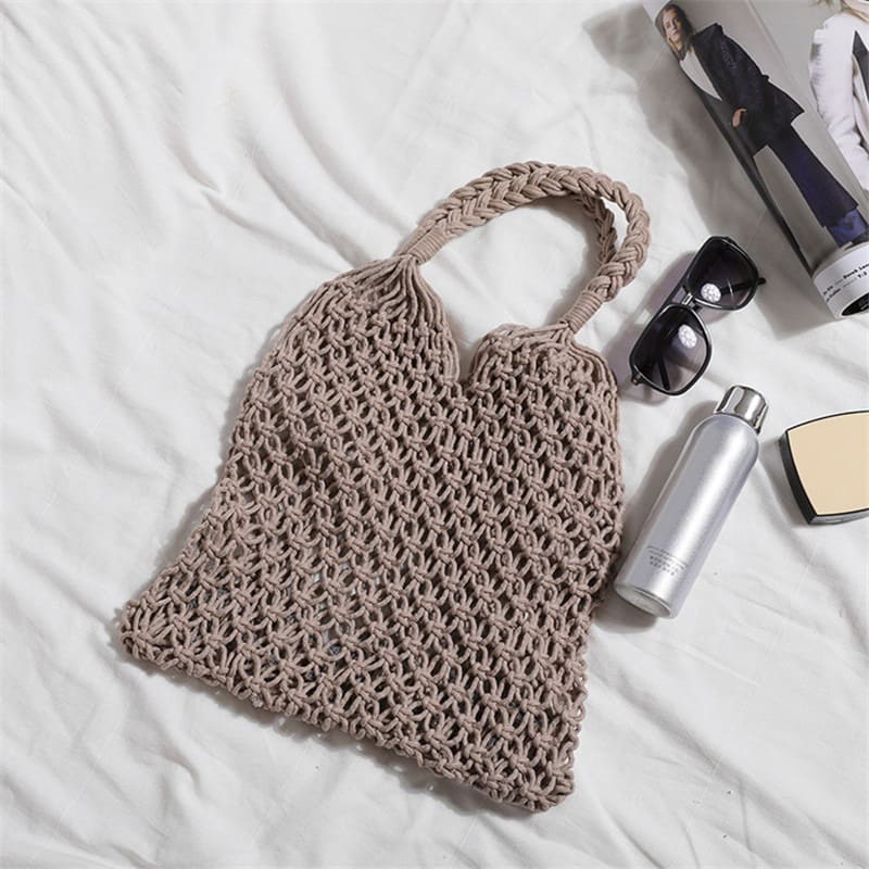 Sac filet en macramé