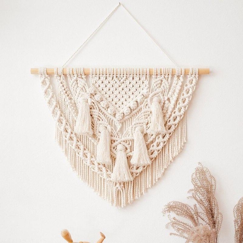 Tissage mural macramé